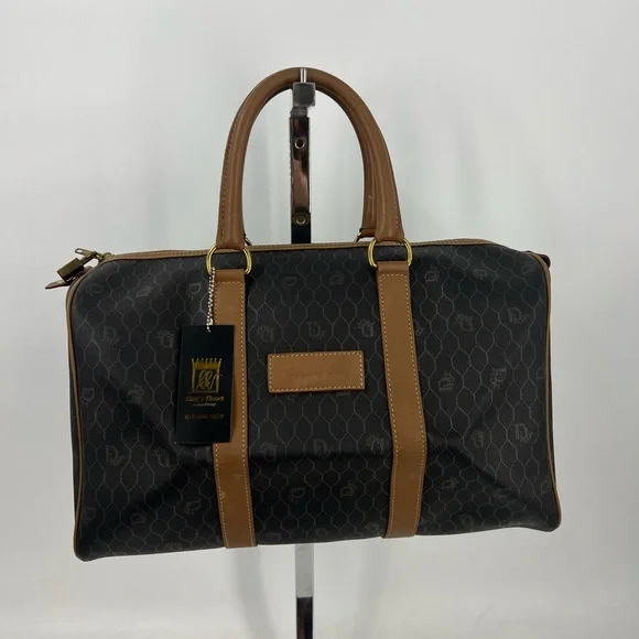 バッグ Christian Dior HONEYCOMB BOSTON HAND BAG Christian Dior Pre-Owned 20th Century Honeycomb Coated